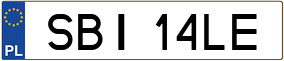 Truck License Plate